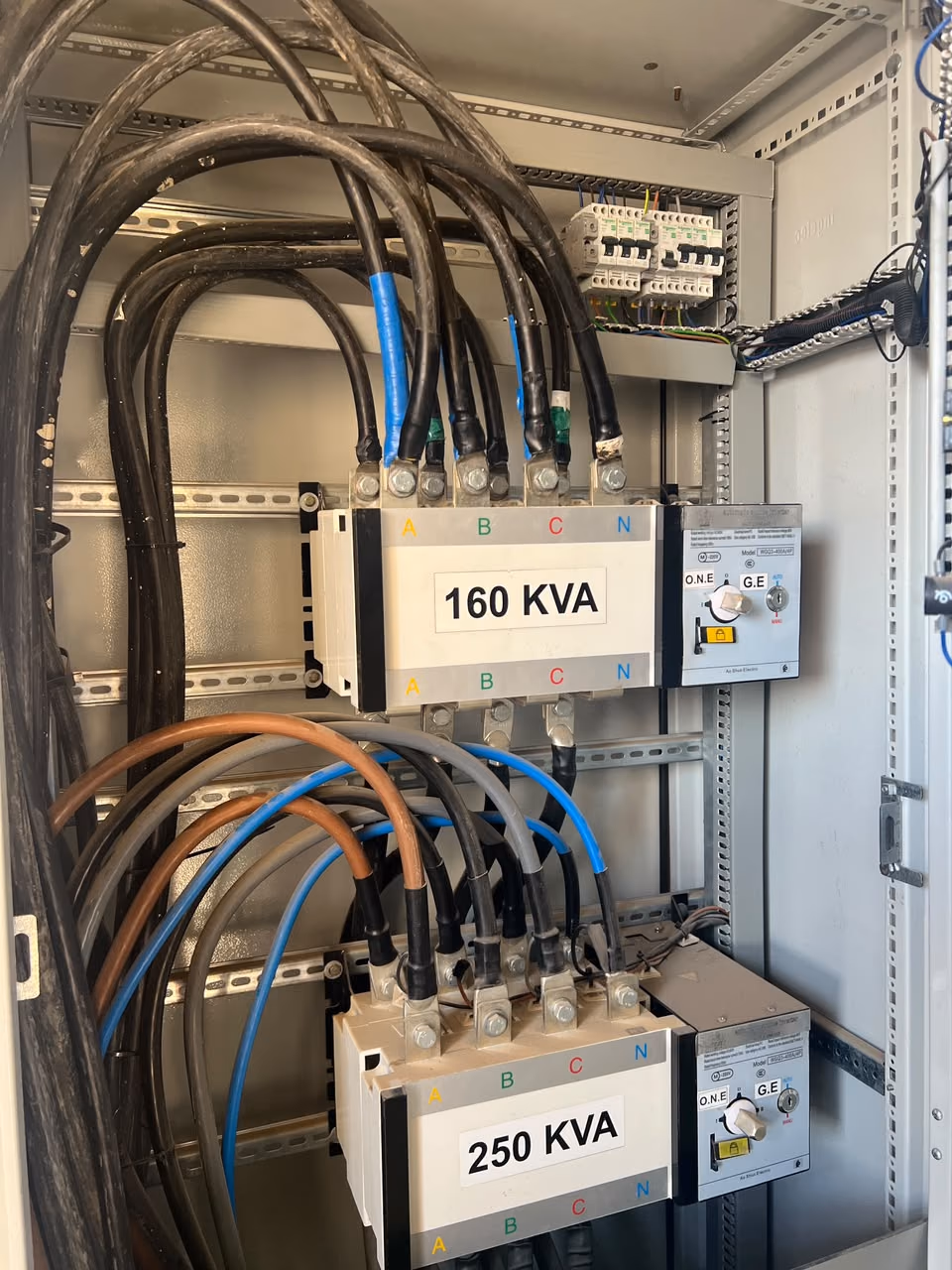 Inverseurs de sources 160 kVA et 250 kVA